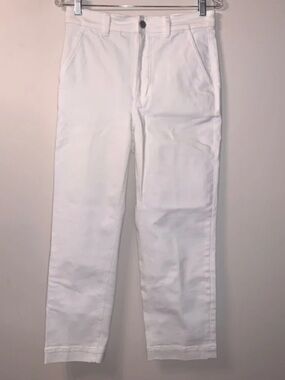Everlane White Cropped Straight Regular Jeans 6
